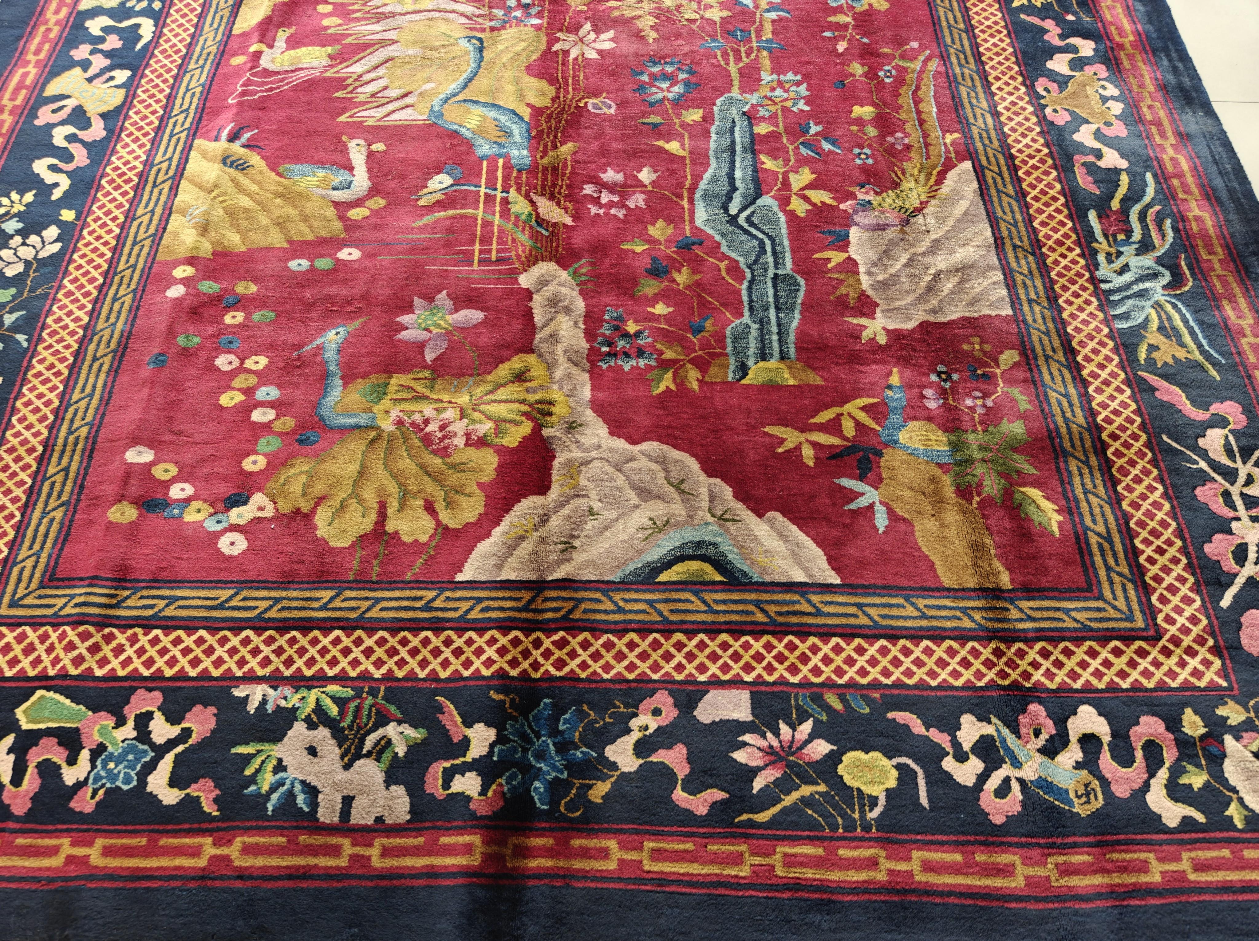 1920s Chinese Art Deco Carpet ( 9' x 14' - 274 x 427 ) For Sale 1