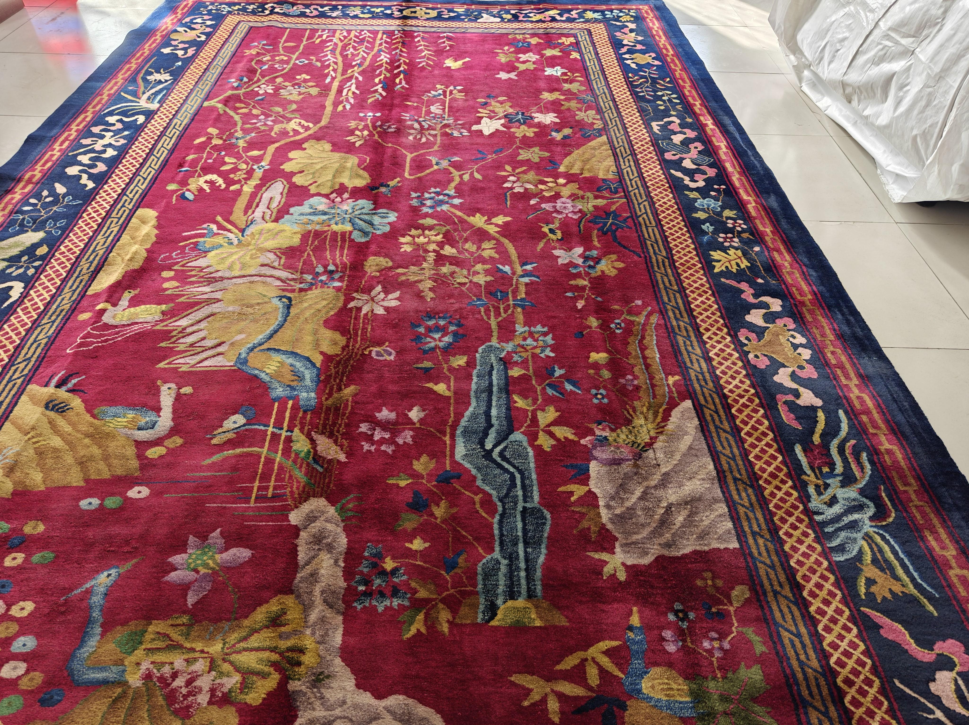 1920s Chinese Art Deco Carpet ( 9' x 14' - 274 x 427 ) For Sale 2