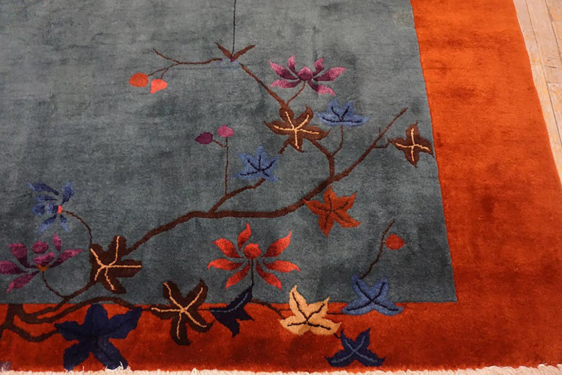 Antique Chinese Art Deco Rug, Size: 9' x11' 
