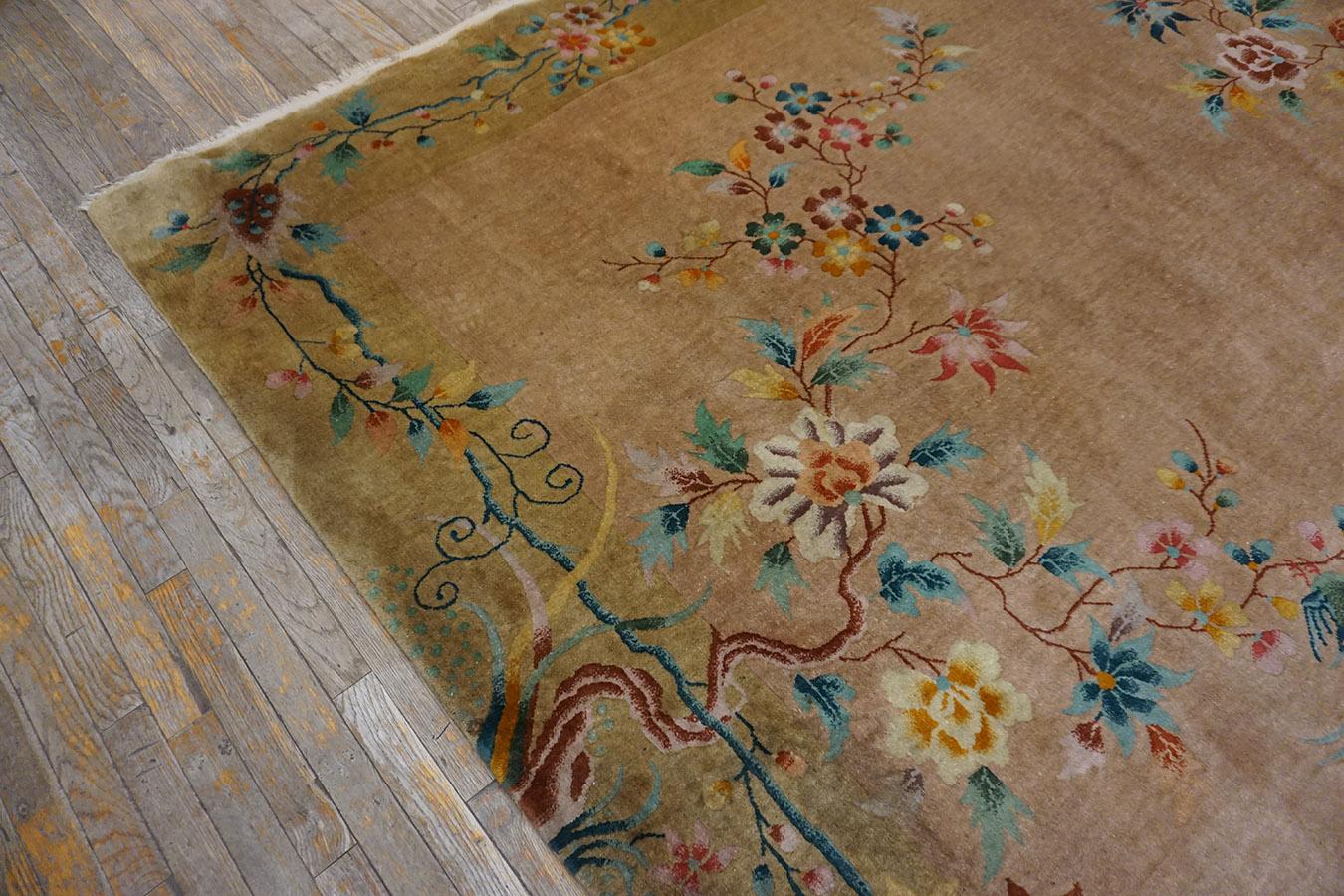 1920s Chinese Art Deco Carpet ( 9' x 12'- 275 x 365 ) For Sale 5