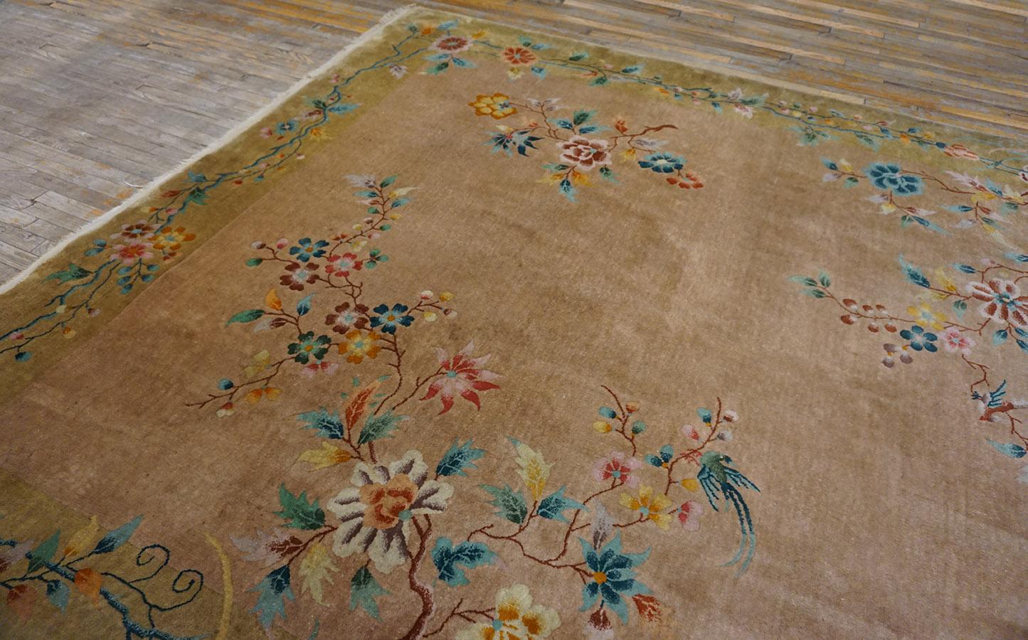 1920s Chinese Art Deco Carpet ( 9' x 12'- 275 x 365 ) For Sale 2