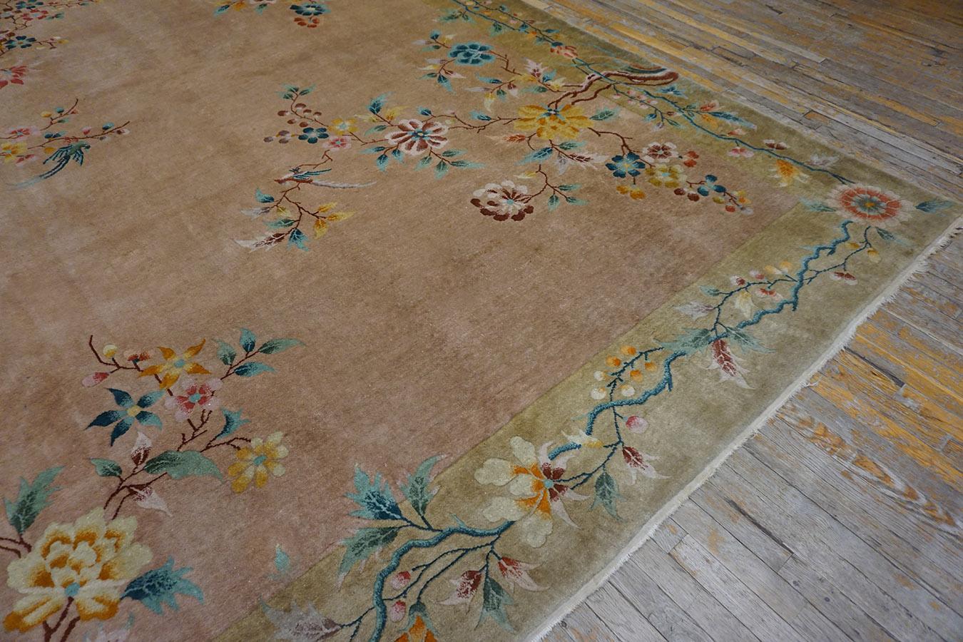1920s Chinese Art Deco Carpet ( 9' x 12'- 275 x 365 ) For Sale 4