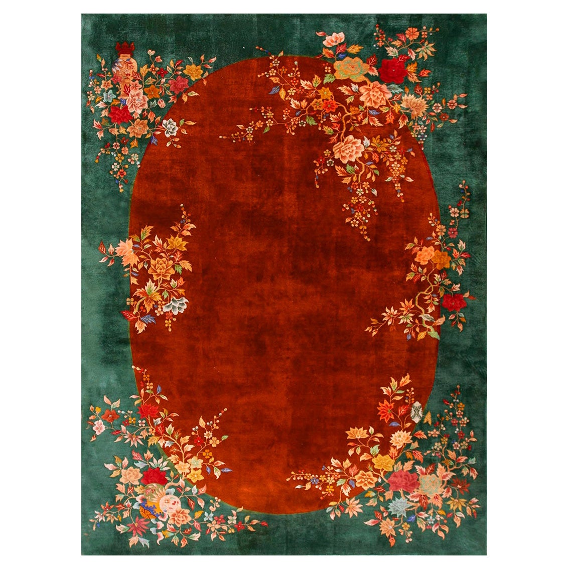 Tapis chinois Art Déco des années 1920 (9'10" x 13'6" - 300 x 410 )