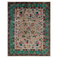 Tappeto Art Deco cinese degli anni '20 ( 9'2" x 11'7" - 280 x 353 )
