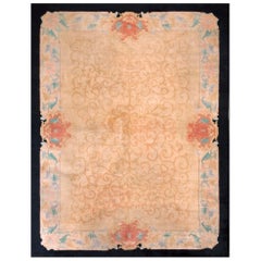 Tapis chinois Art Déco des années 1920 ( 9'2" x 11'9" - 279 x 358 )