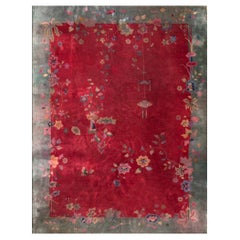 Tapis Art Déco chinois des années 1920 ( 9''2 x 12''8 - 2780 x 355 )