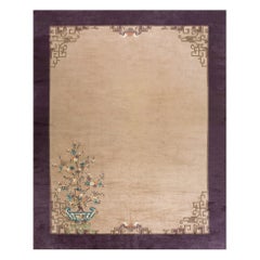 Tapis Art Déco chinois des années 1920 ( 9''3'''' x 11''8'''' - 282 x 282 x 355 )