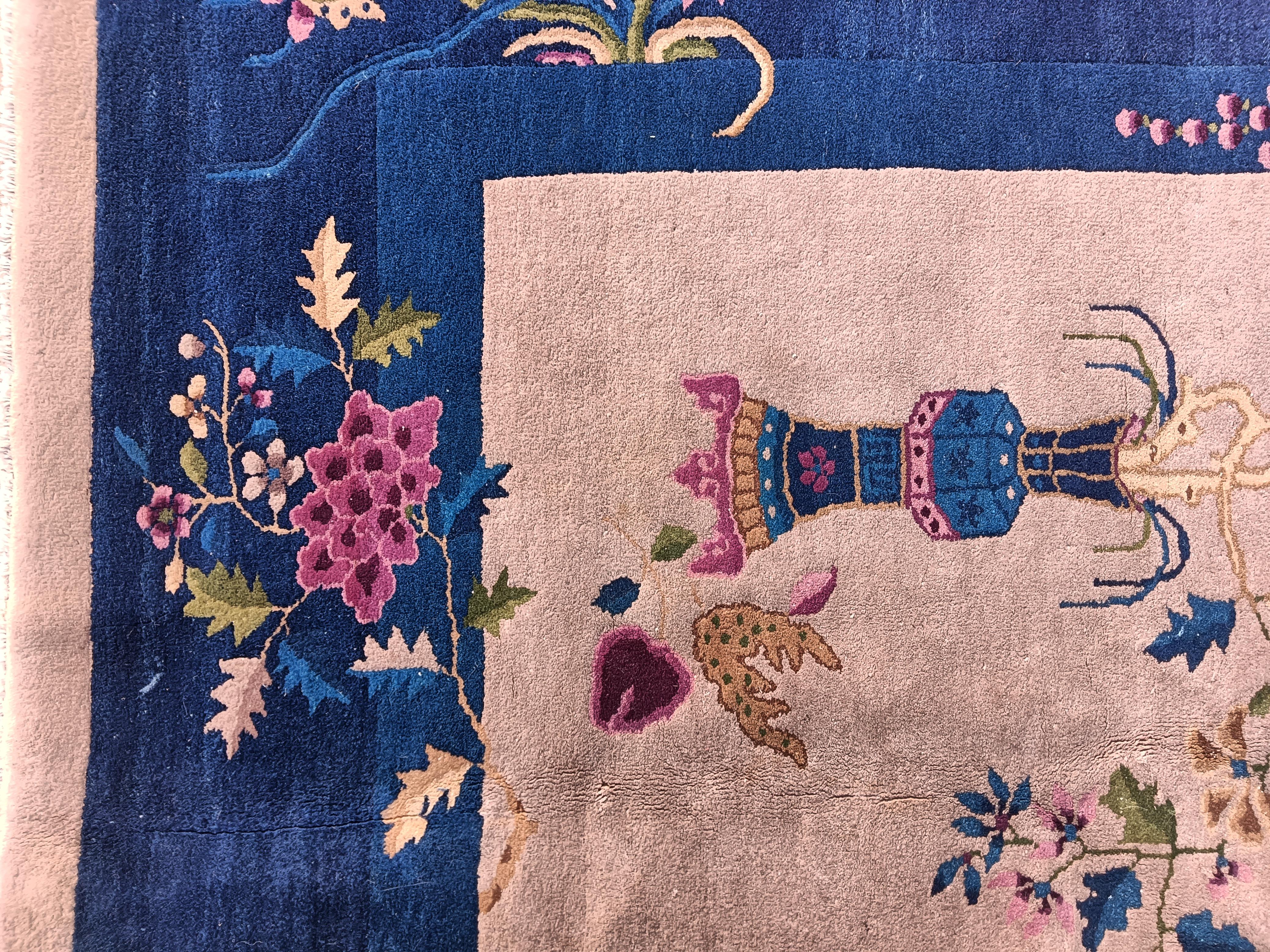 1920s Chinese Art Deco Carpet ( 9'3