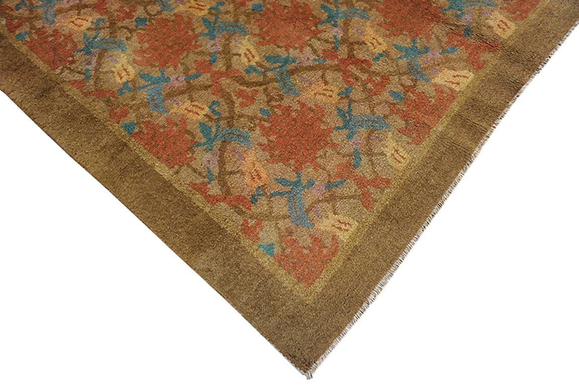 Chinois Tapis Art déco chinois des années 1920 9'x 11' 9