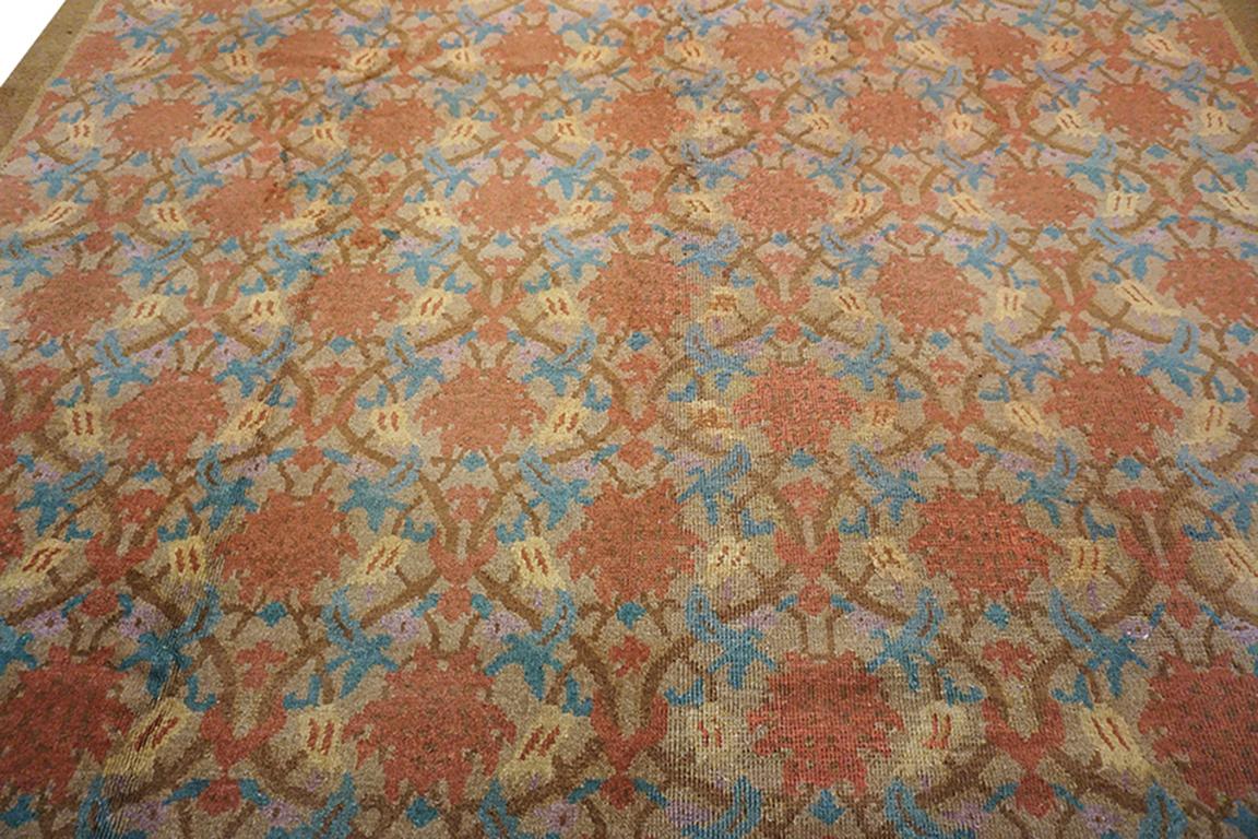 Début du 20ème siècle Tapis Art déco chinois des années 1920 9'x 11' 9