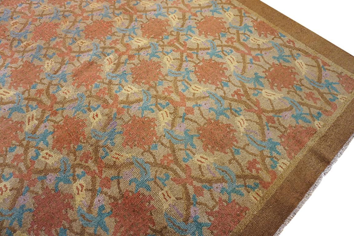 Laine Tapis Art déco chinois des années 1920 9'x 11' 9