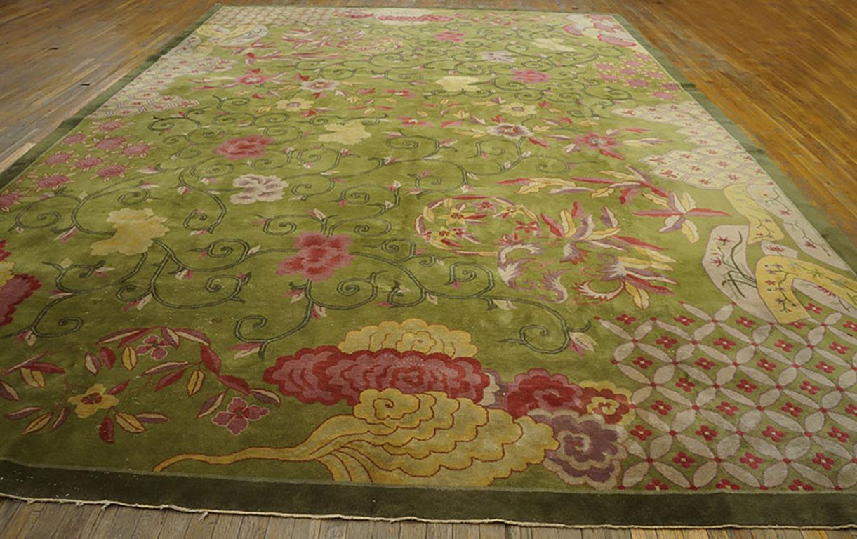 1920s Chinese Art Deco Carpet by Nichols Atelier 
11'10