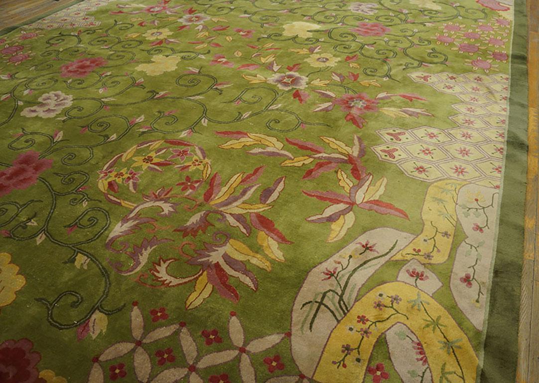1920s Chinese Art Deco Carpet by Nichols Atelier ( 11'10