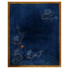 Antique 1920s Chinese Art Deco Carpet by Nichols Workshop ( 7'8" x 9'6" - 235 x 290 )