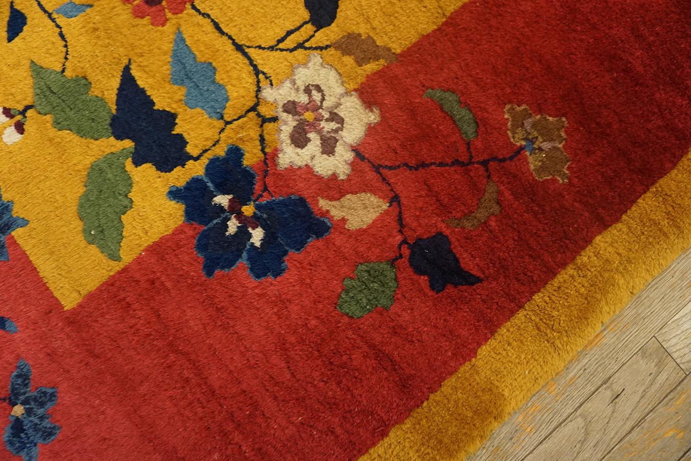 1920er Jahre Chinesischer Art Deco Teppich ( 9' x 11'6