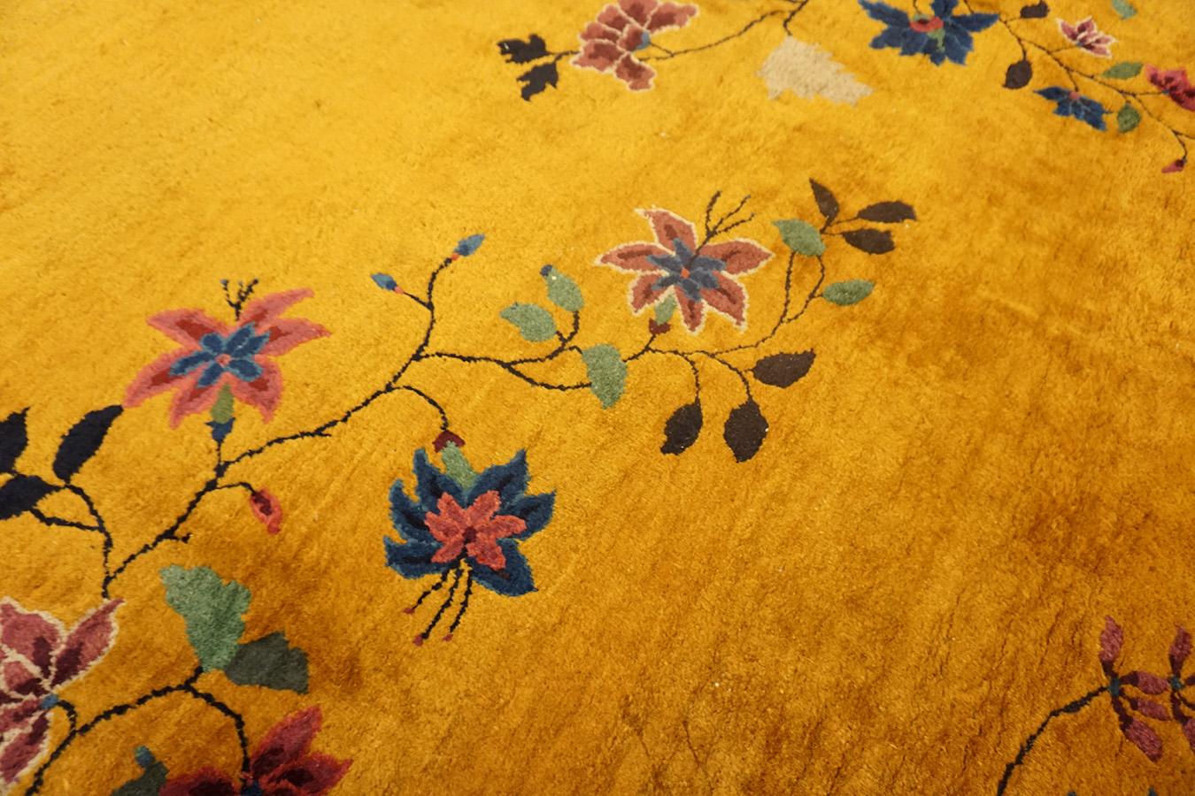 1920er Jahre Chinesischer Art Deco Teppich ( 9' x 11'6