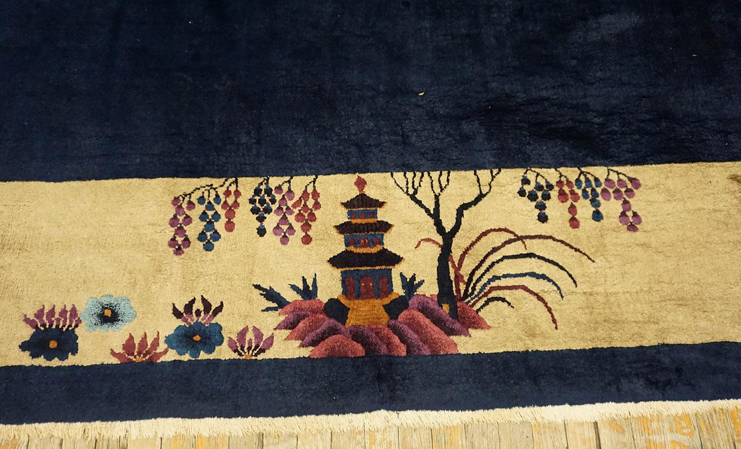 1920s Chinese Art Deco Carpet  For Sale 7