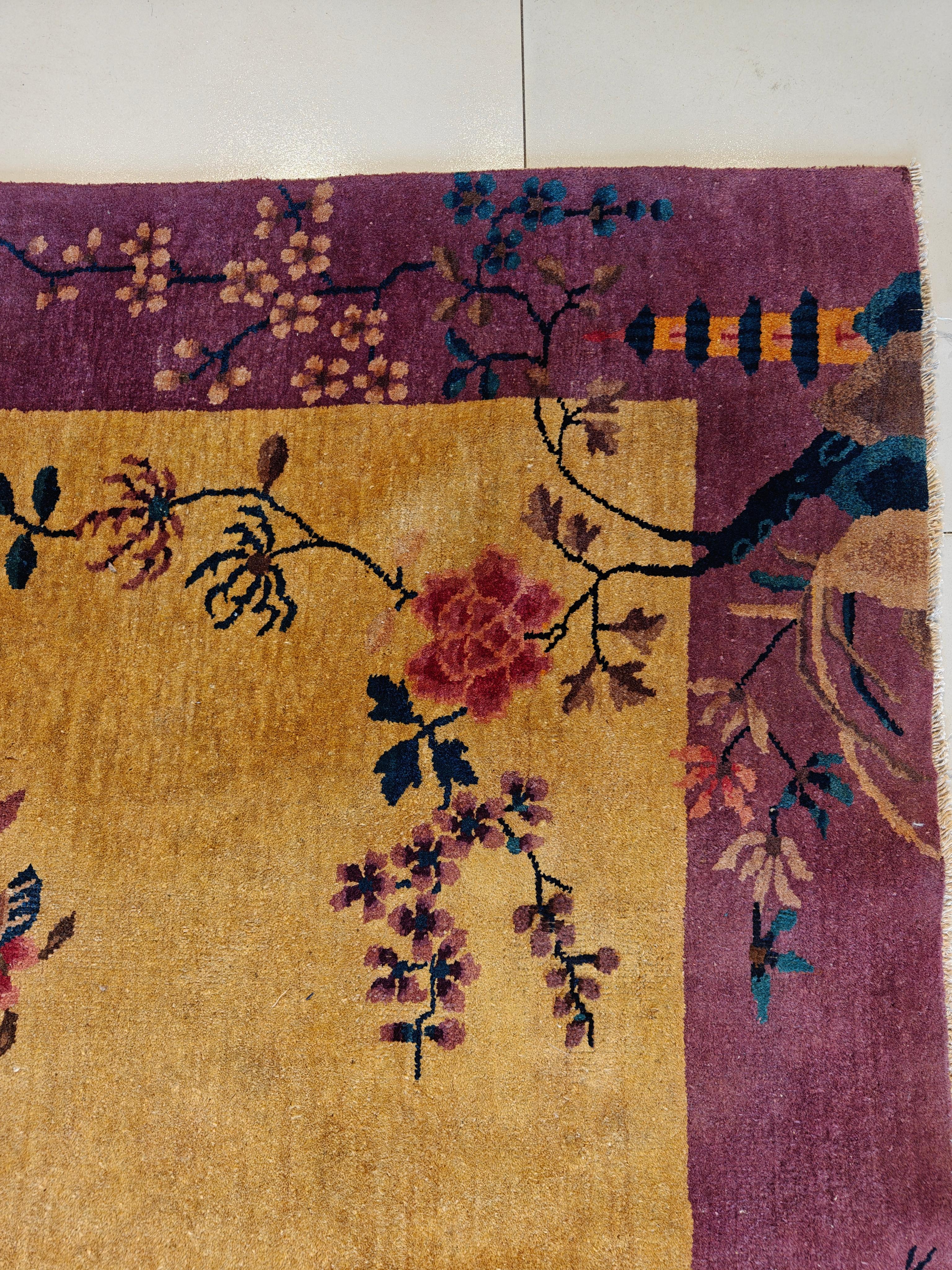 Antique Chinese Art Deco Rug 6' 0'' x8' 6'' 