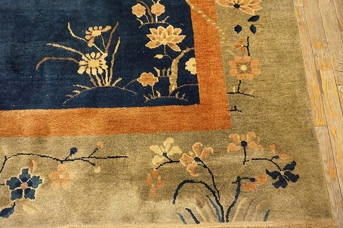Chinesischer Art-Déco-Teppich aus den 1920er Jahren (Handgeknüpft) im Angebot