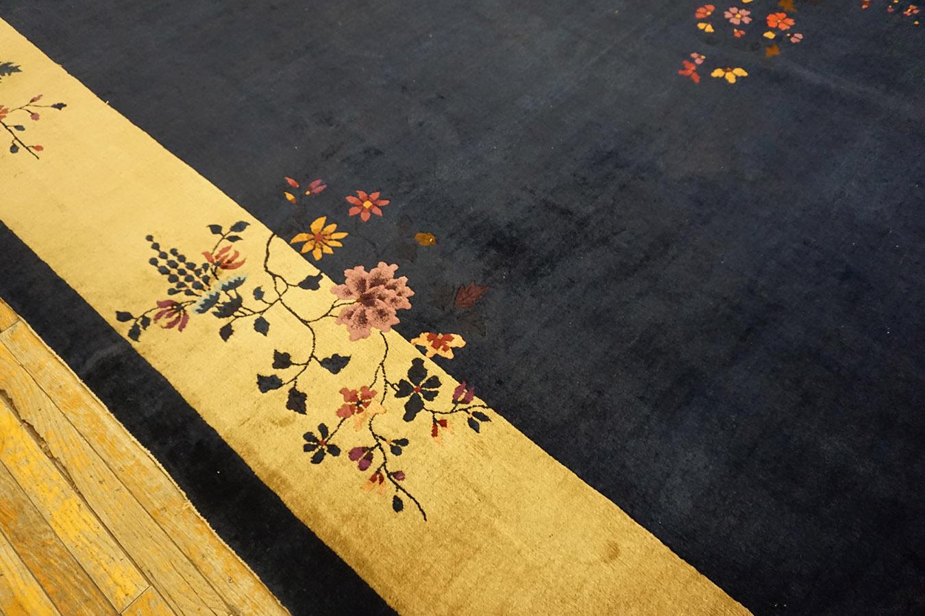 1920s Chinese Art Deco Carpet  In Good Condition For Sale In New York, NY