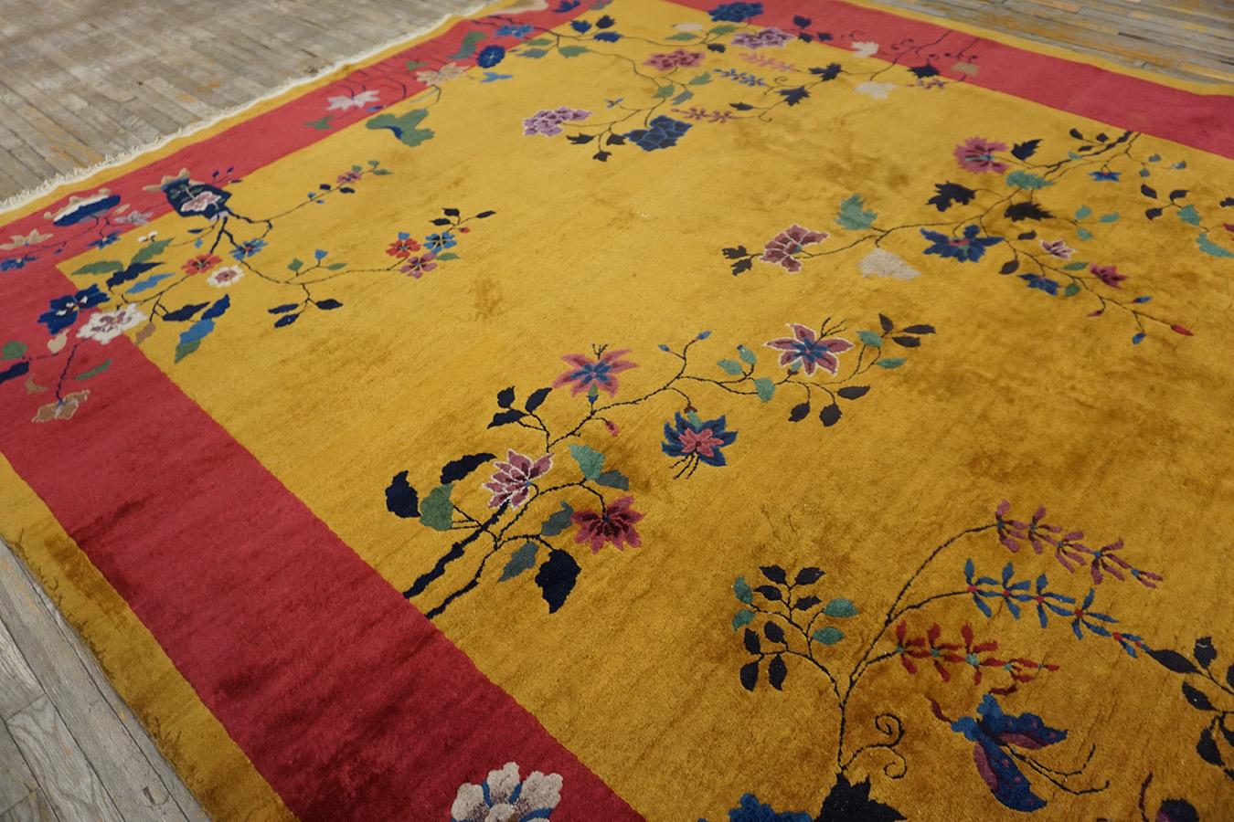 1920er Jahre Chinesischer Art Deco Teppich ( 9' x 11'6