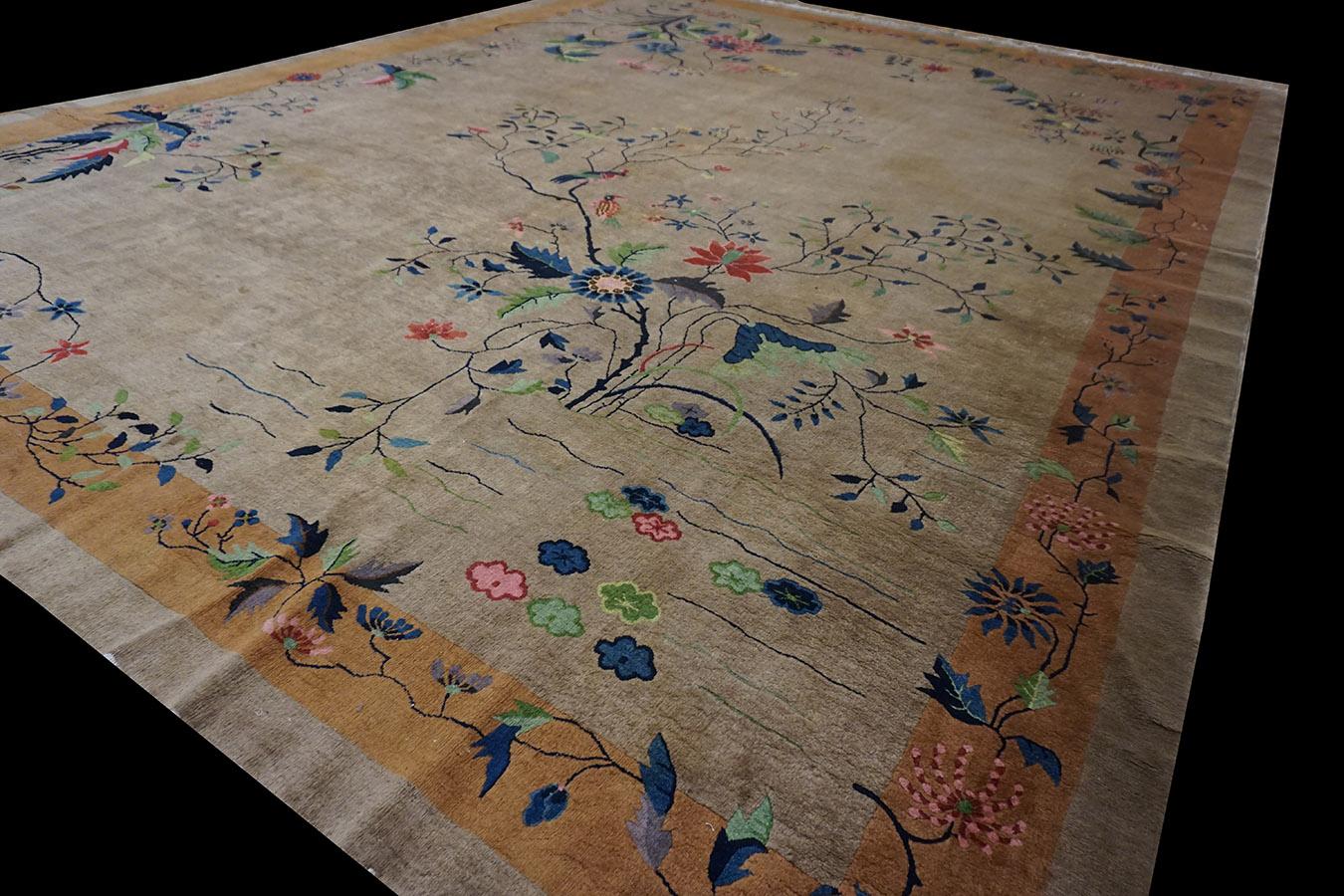 Noué à la main Tapis Art Déco chinois des années 1920 en vente