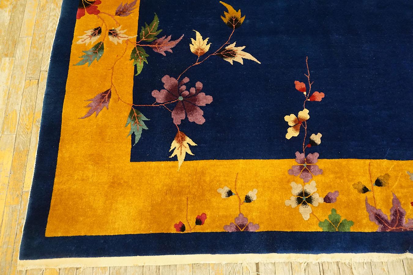 Early 20th Century 1920s Chinese Art Deco Carpet For Sale