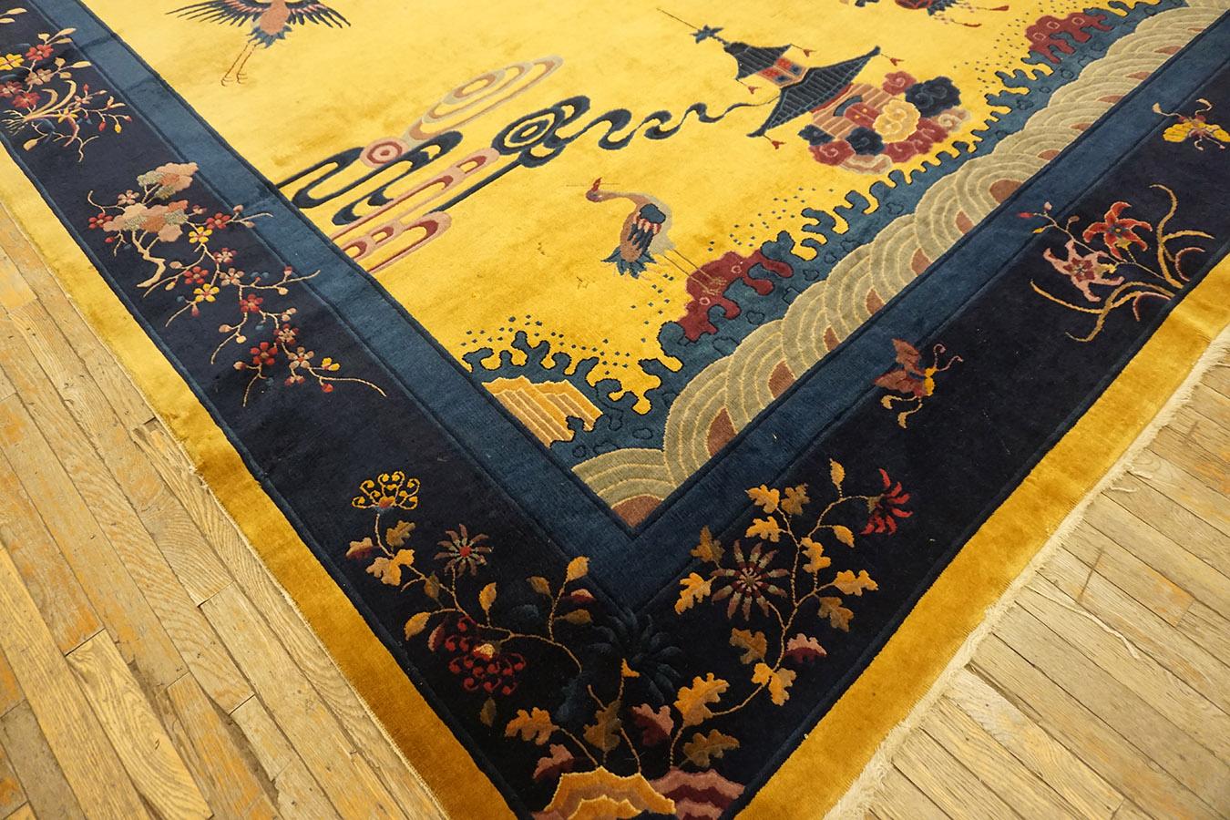 Tapis Art Déco chinois des années 1920 Bon état - En vente à New York, NY