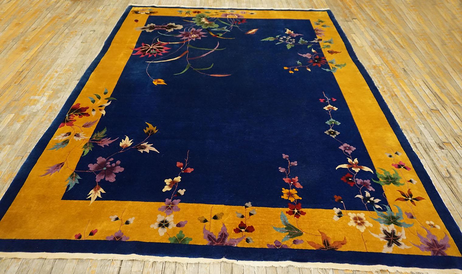 Wool 1920s Chinese Art Deco Carpet For Sale