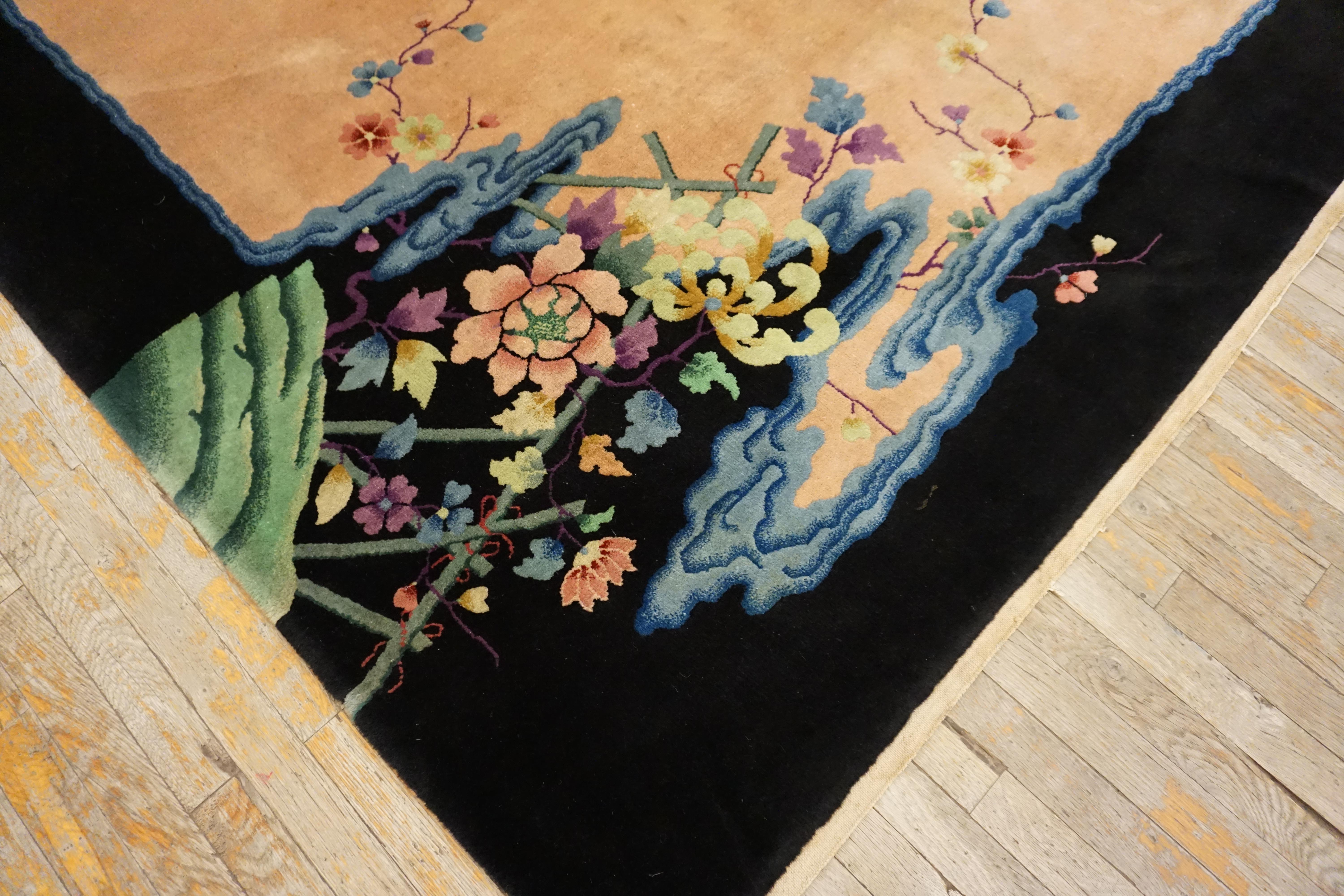 1920s Chinese Art Deco Carpet Made by Nichols Workshop (7'10