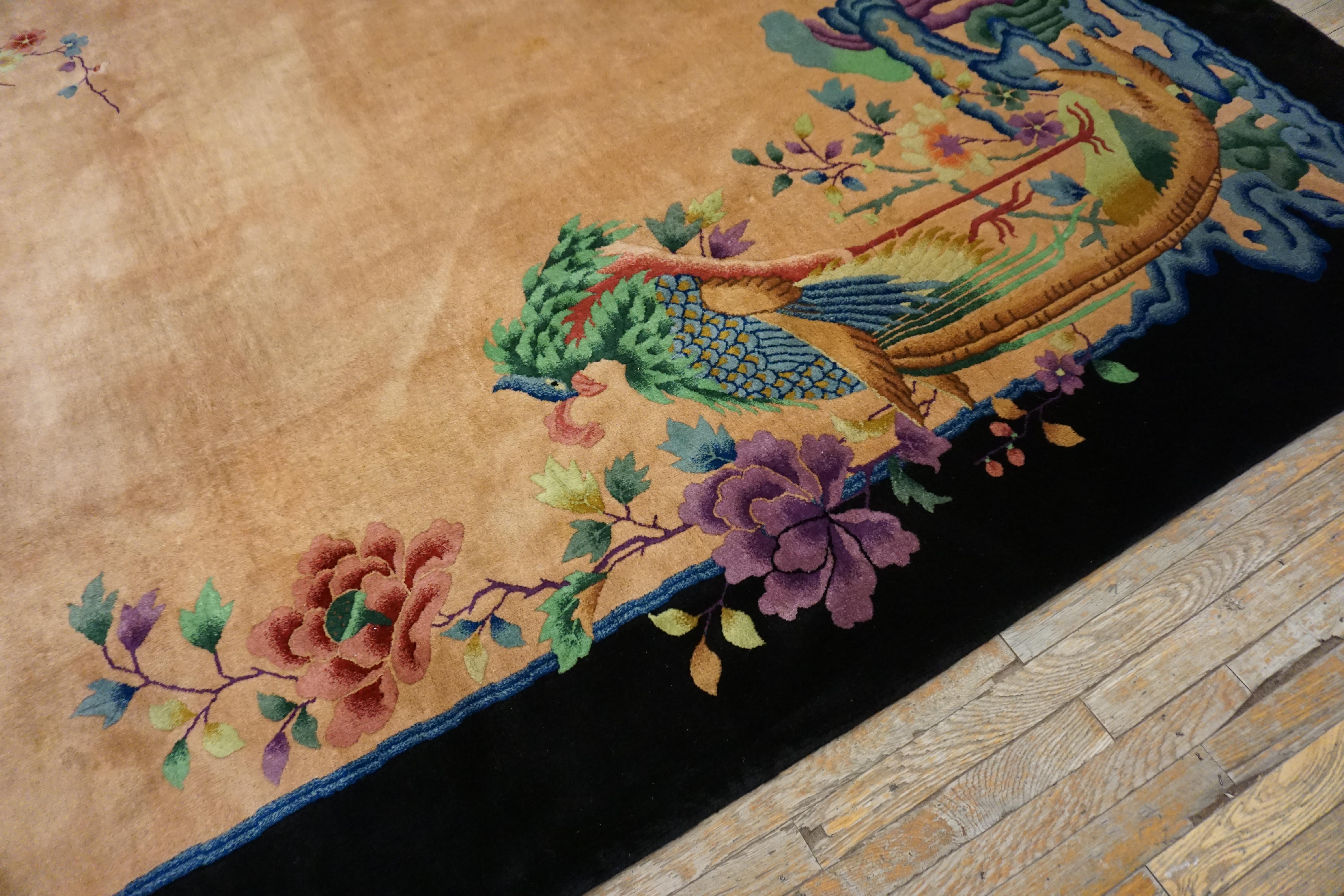 1920s Chinese Art Deco Carpet Made by Nichols Workshop (7'10