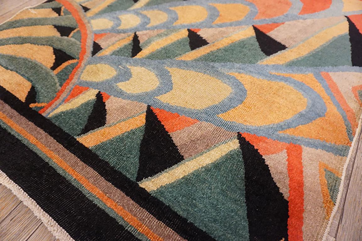 Alfombra china Art Déco de los años 20 con diseño modernista en Bueno estado para la venta en New York, NY