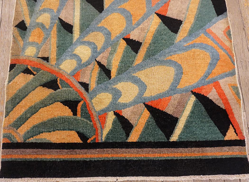 Alfombra china Art Déco de los años 20 con diseño modernista principios del siglo XX en venta