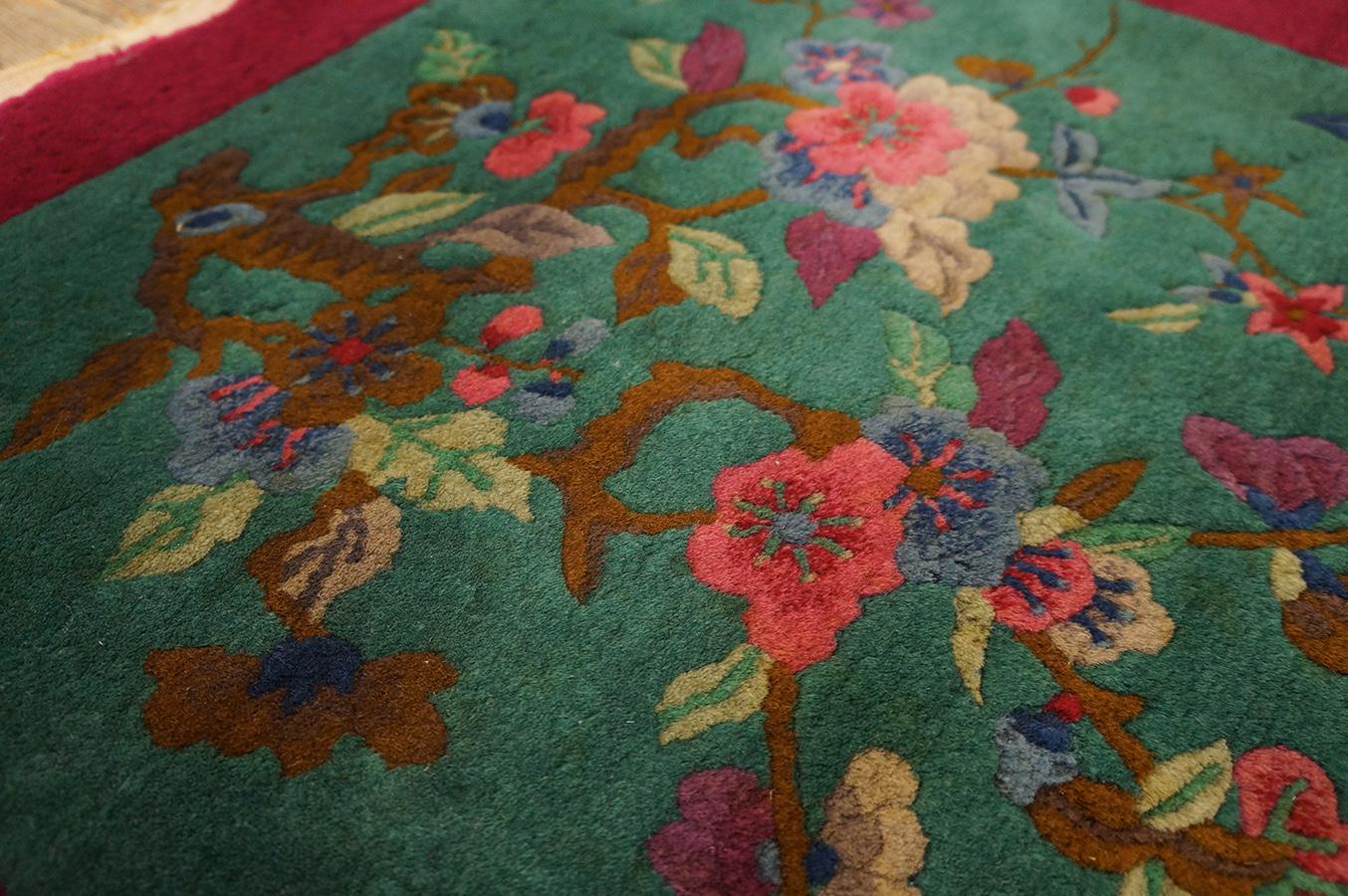 Lana Tappeto Art Deco cinese degli anni '20 ( 2 5'' x 4'3'' - 74 x 130 ) in vendita