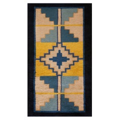 Chinesischer Art-déco-Teppich aus den 1920er Jahren ( 2' x 3'8'' - 62 x 112)