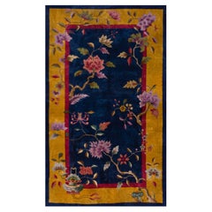 Tapis Art Déco chinois des années 1920 ( 122 x 198 cm)