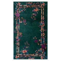 Tappeto Art Deco cinese degli anni '20 ( 4'2" x 7' - 127 x 213 )