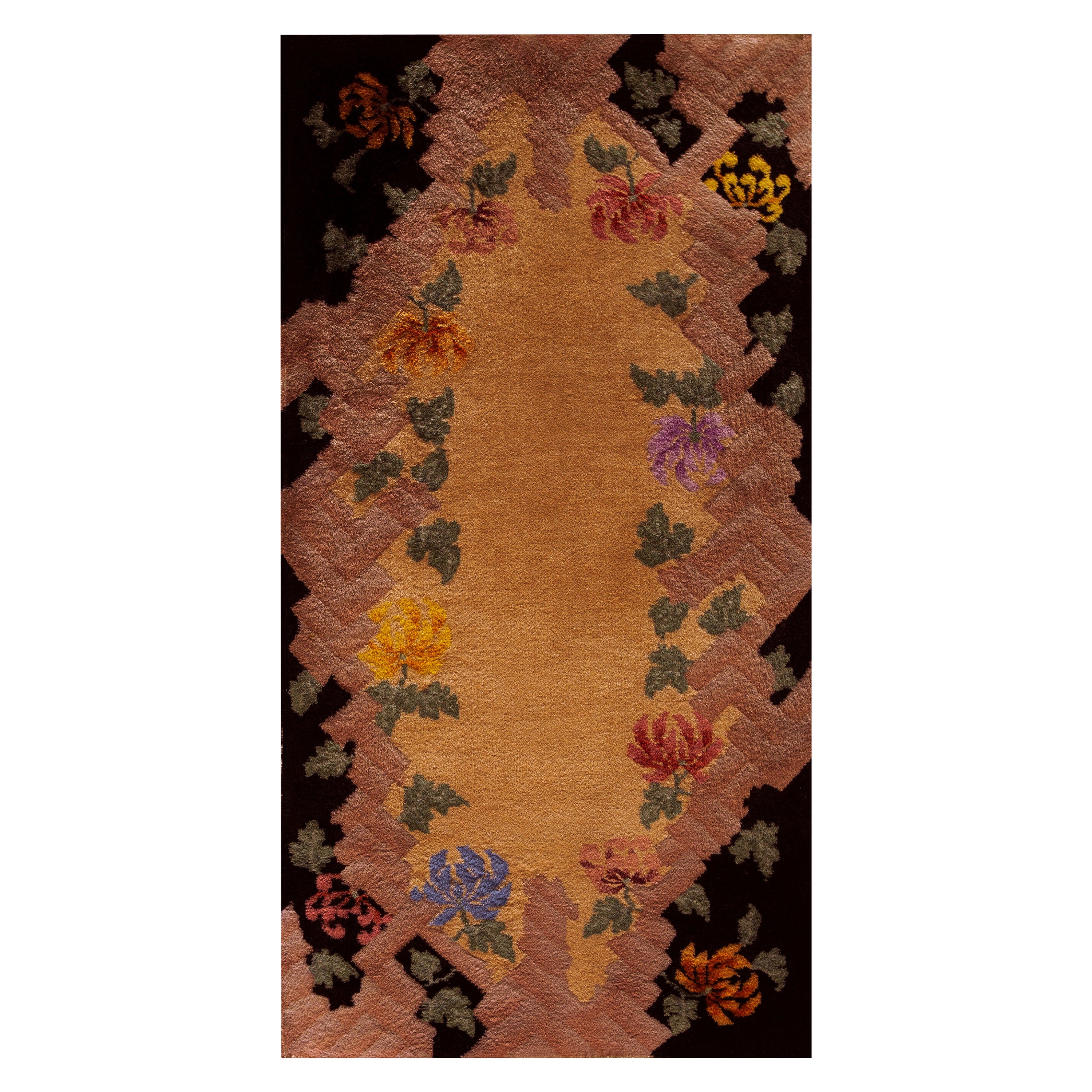 Tapis chinois Art Déco des années 1920 par Nichols Workshop ( 2' x 3'10'' - 60 x 115 )