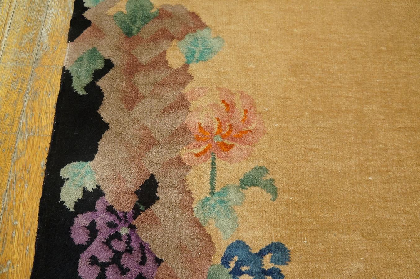 Début du 20ème siècle Tapis chinois Art Déco des années 1920 par Nichols Workshop ( 3' x 4'8'' - 92 x 142 ) en vente