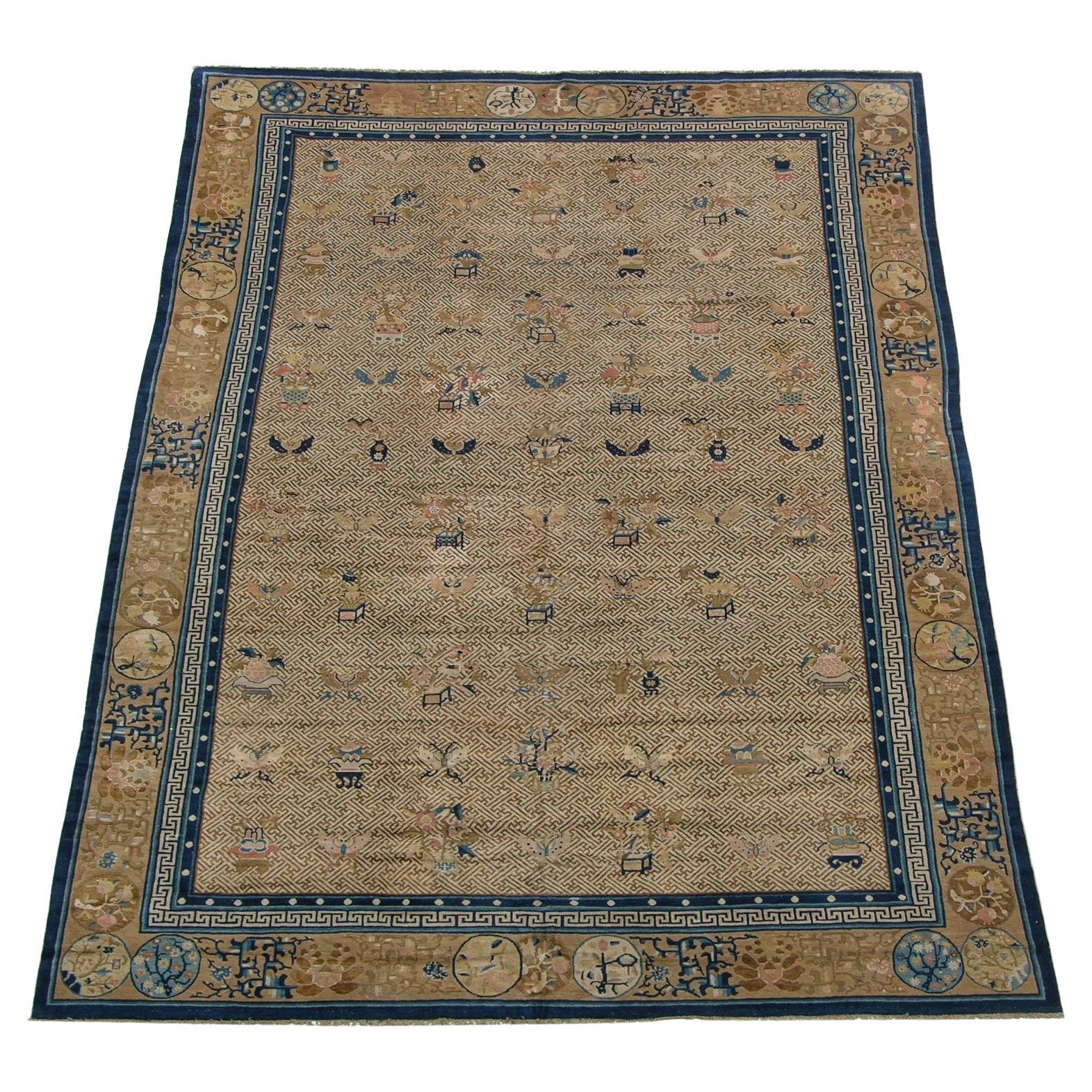 1920s Chinese Art Deco Rug  For Sale
