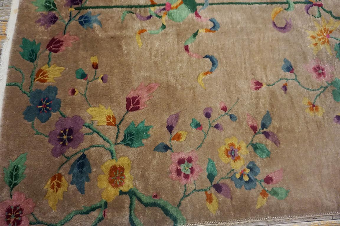 Wool 1920s Chinese At Deco Carpet ( 8'9