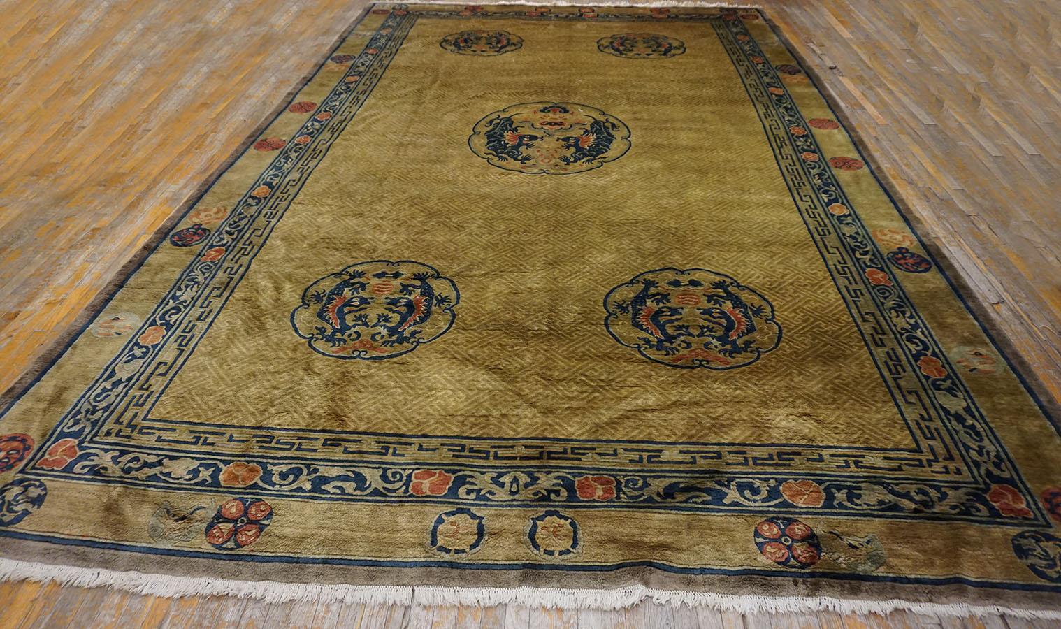 Tapis chinois des années 1920, Taille :  11' x18' 