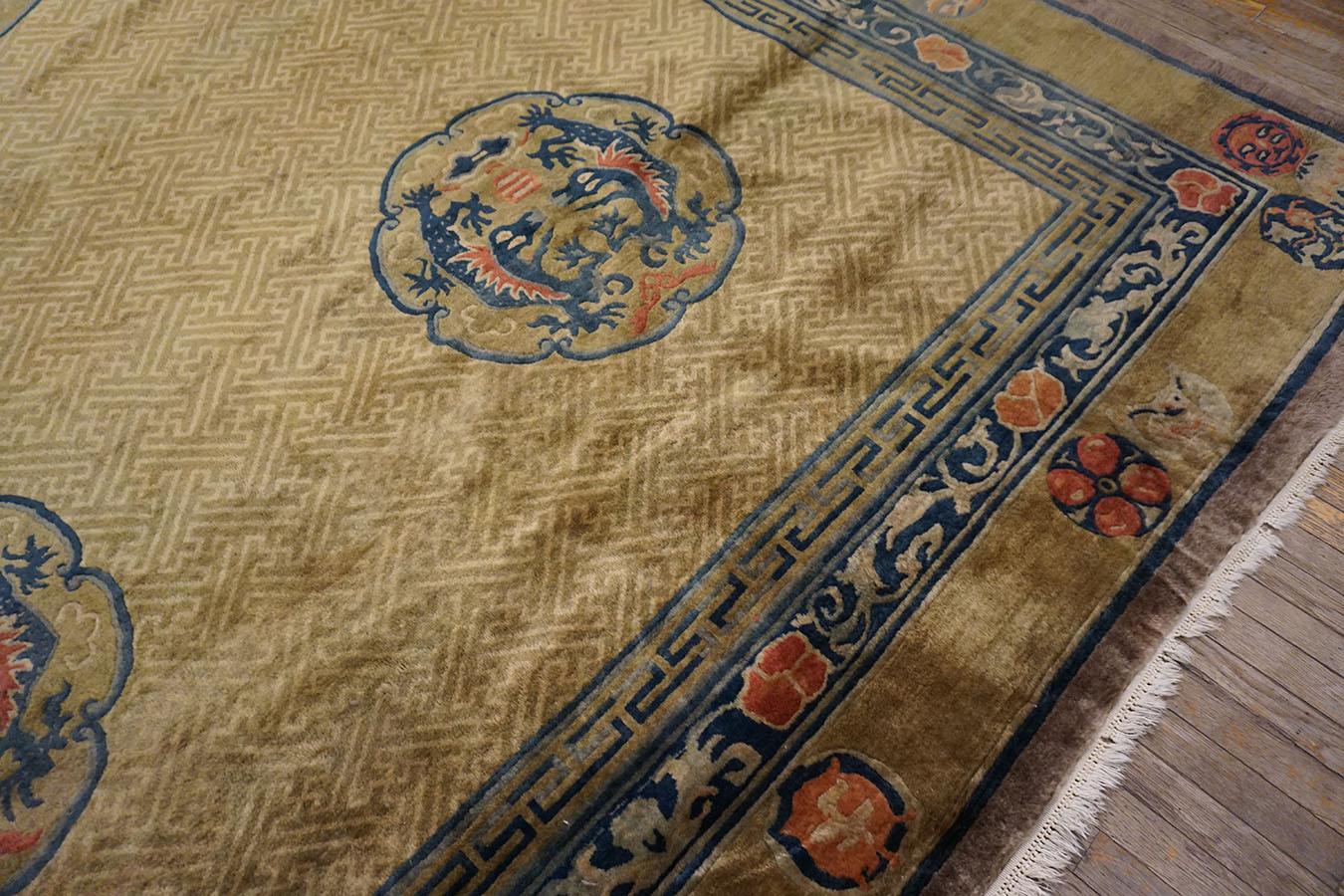 Noué à la main Tapis chinois des années 1920 11' x18' en vente