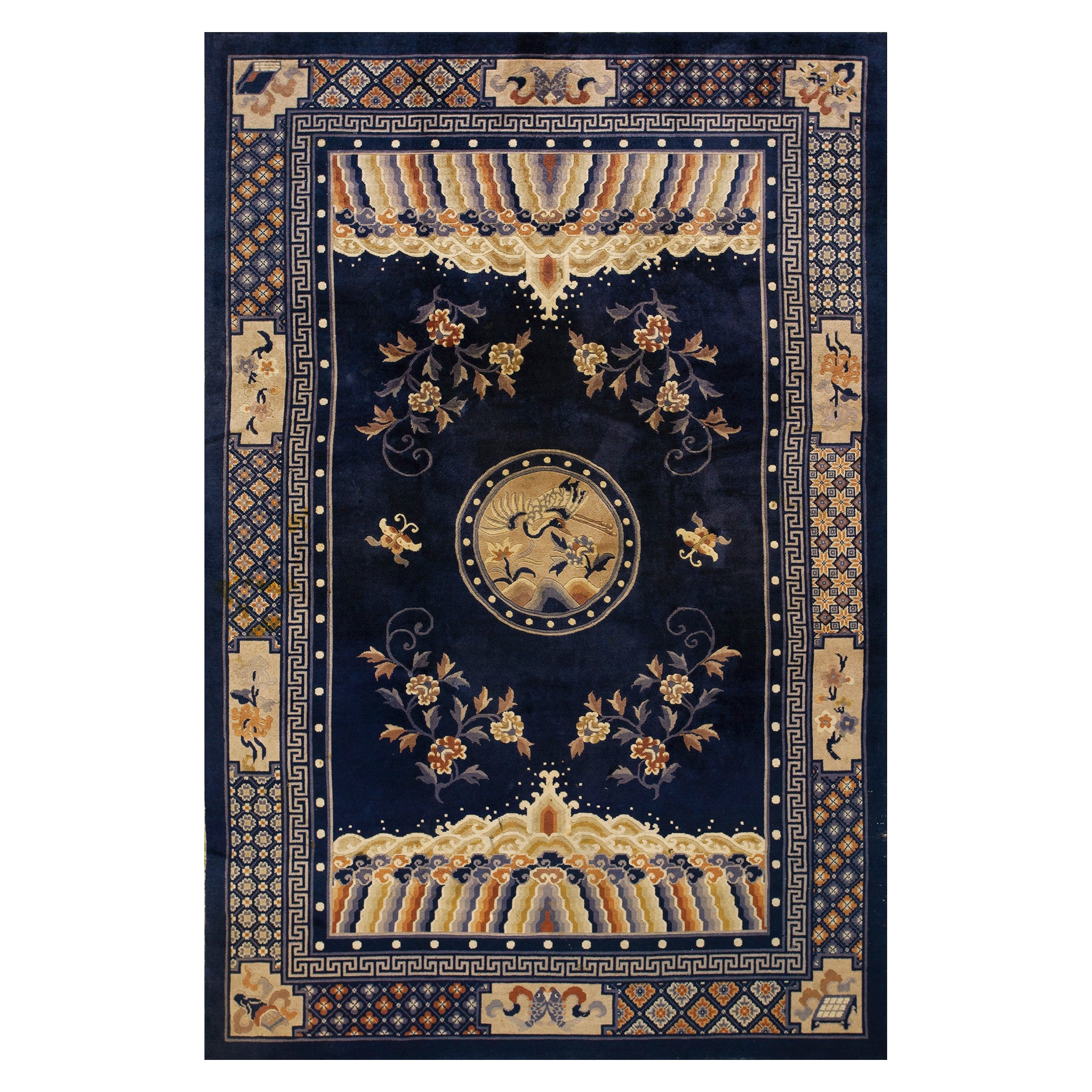 Tapis chinois de Pékin des années 1920 ( 6' 1'' x 9' - 185 x 275 cm)