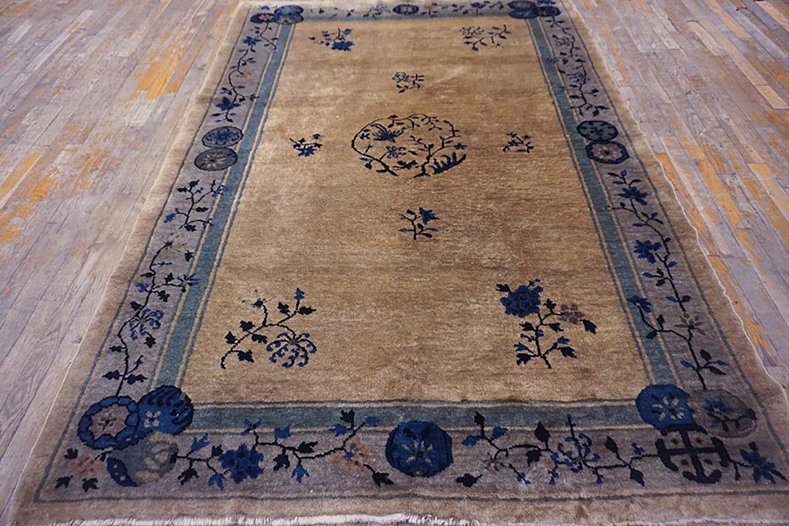 1920s Chinese Peking Carpet 5' 2