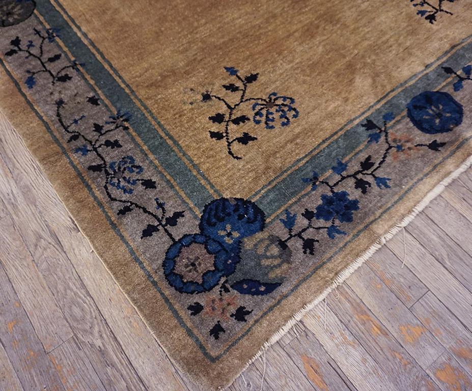 Hand-Knotted 1920s Chinese Peking Carpet For Sale