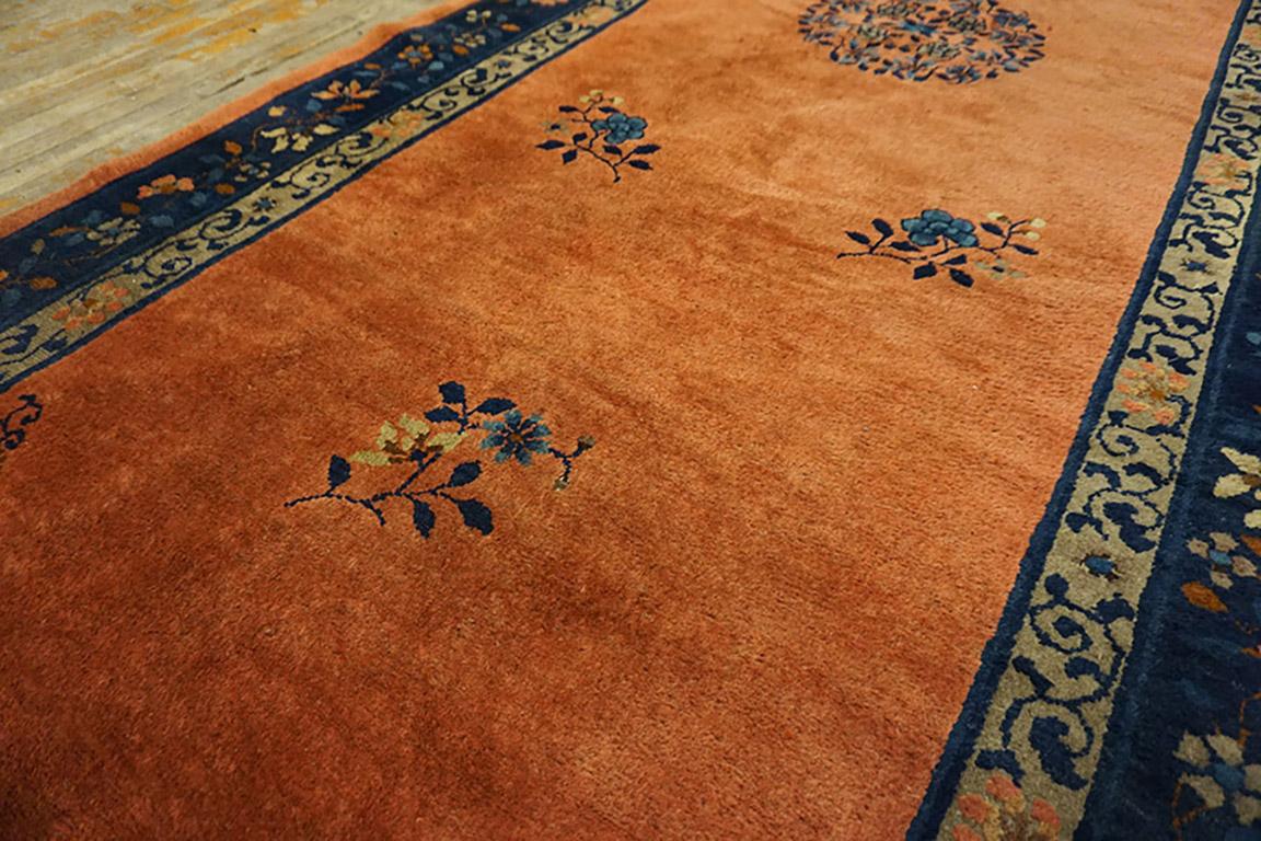Wool 1920s Chinese Peking Carpet For Sale