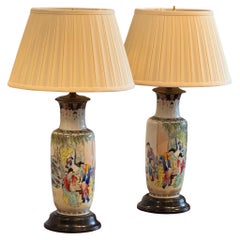 Chinesische Urnenlampe aus den 1920er Jahren - 2er-Set