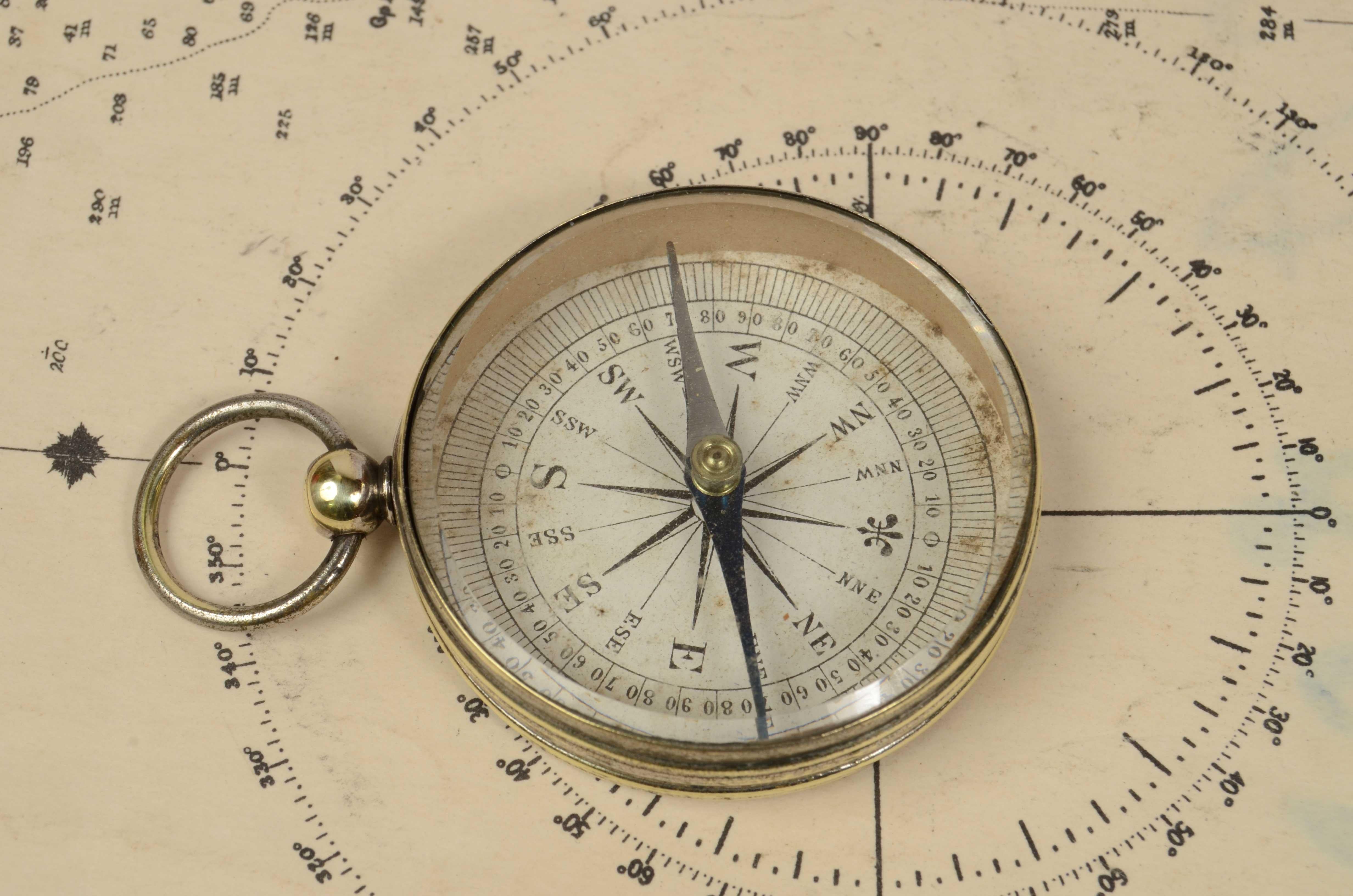 antique pocket compass