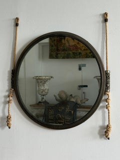 1920’s Circular Bronze Wall Mirror